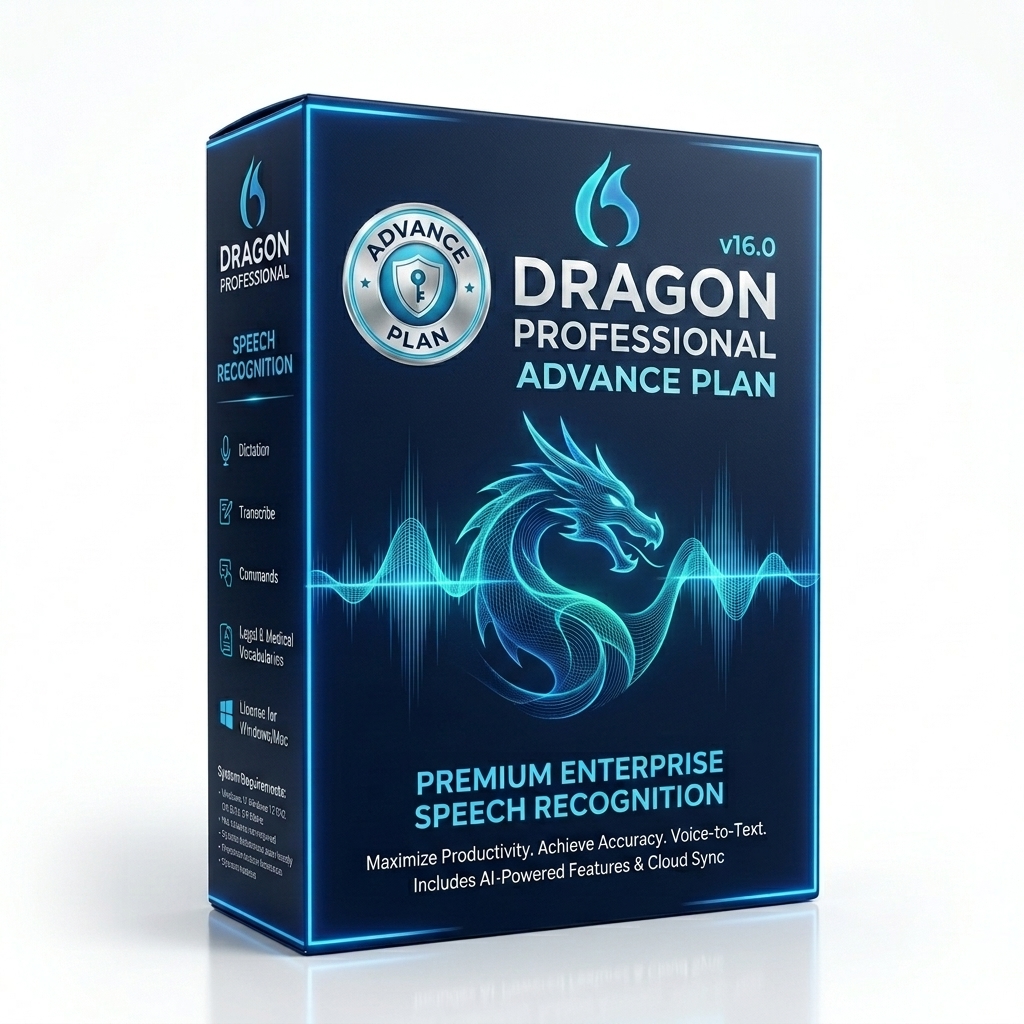 Dragon Professional Individual v16 Advance Plan Software Box