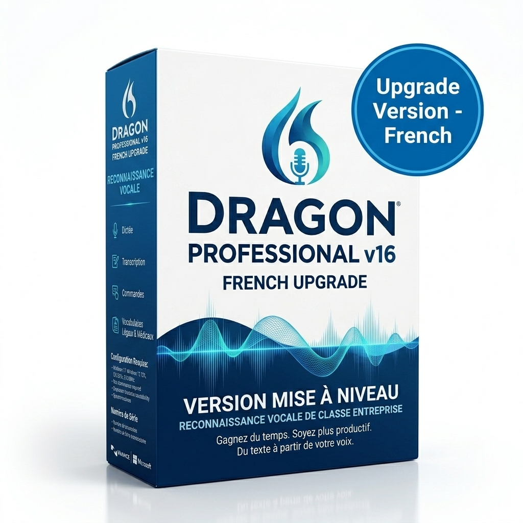Dragon Professional Individual v16 French Upgrade Software Box